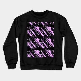 Black abstraction on a lilac, violet background Crewneck Sweatshirt